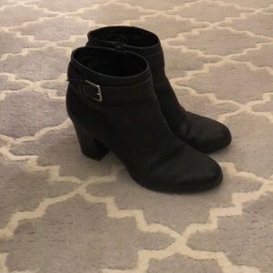 Cole Hann Black Ankle Booties